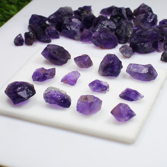 Raw Amethyst Crystal Point with Root Amethyst Points, Raw Amethyst Stone, Healing Crystals & Stones, Amethyst Crystal