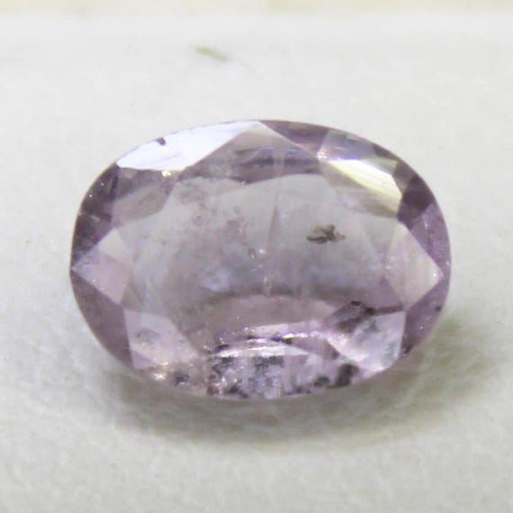 Natural Faceted Lite Pink Sapphire Piece In Oval Shape 0.85 Carats 7x5x3 mm Size