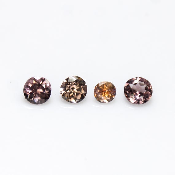 Faceted Brown Zircon: 2.80 Carats, Round Gemstones for Jewelry Making