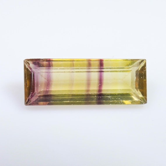 Bio Fluorite Faceted Rectangle Shape, Natural Fluorite, Loose Gemstone ,19x7x5 MM, Weight - 8.00 Cts, Making For Jewelry, Pandent, Ring.