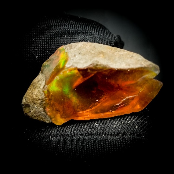 Natural Ethiopian Opal Rough: Multi Fire Crystal Specimen, 42.70 Carats