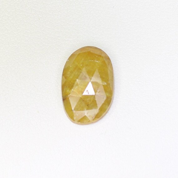 Natural Rose Cut Yellow Sapphire: 4.60 Carat Fancy Gemstone