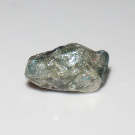 Raw Blue Zircon Piece: 21.90 Carats, Rough Gemstone for Jewelry Making