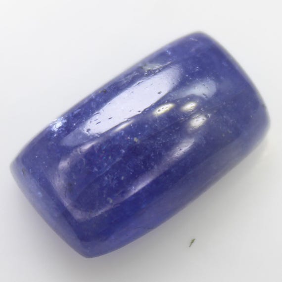 Natural Tanzanite Cushion Cabochon: Loose Purplish Blue Gemstone, 12.55 Carat