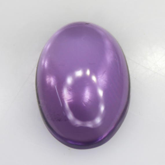 Natural Purple Amethyst Cabochon Piece In Oval Shape 6.75 Carats 15x11x5 mm Size