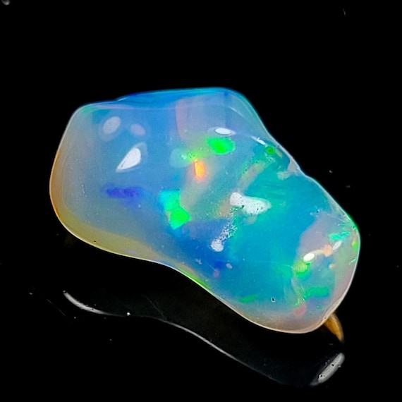 Natural Ethiopian Fire Opal Tumble, Loose Gemstone, October Birthstone