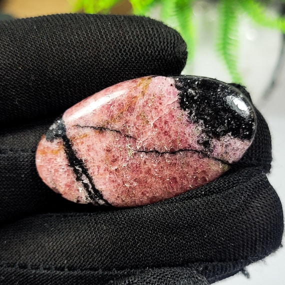 AAA+ Quality Natural Rhodonite Cabochon Gemstone 48.45 Ct. Wonderful Designer Rhodonite Oval Shape 40x22x5 MM Loose For Jewelry