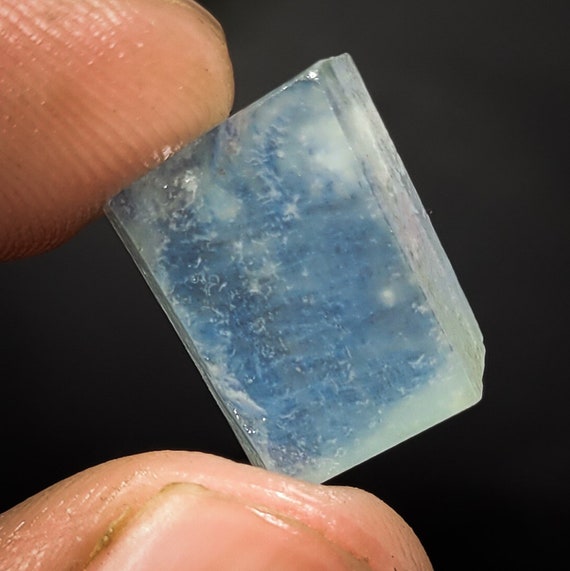 Natural Aqumarine Raw, Beautiful Rare Aqumarine Rough, Aqumarine Loose Raw, Blue 15x13x5 mm Raw, 10.15 Carats Raw For Jewellery Making