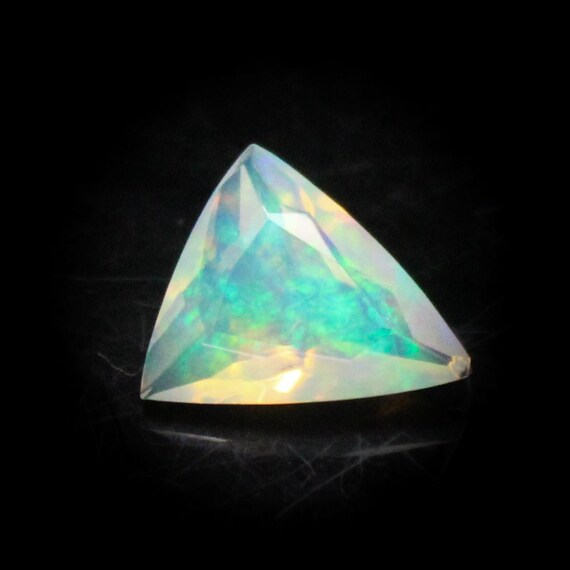 Faceted Ethiopian Opal Gemstone: 1.30 Carat Fancy Shape, Jewelry Making