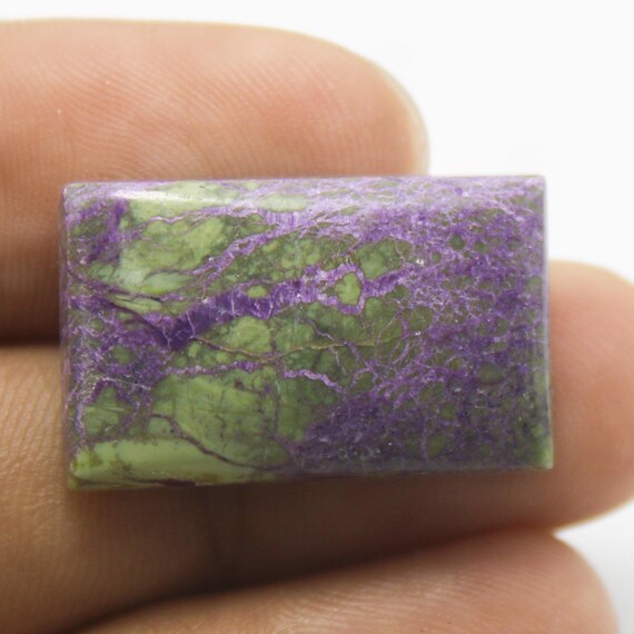 Natural Stichtite Cabochon Cushion Shape For Making Jewelry 16.55 Carat 25x15x5 Carat MM