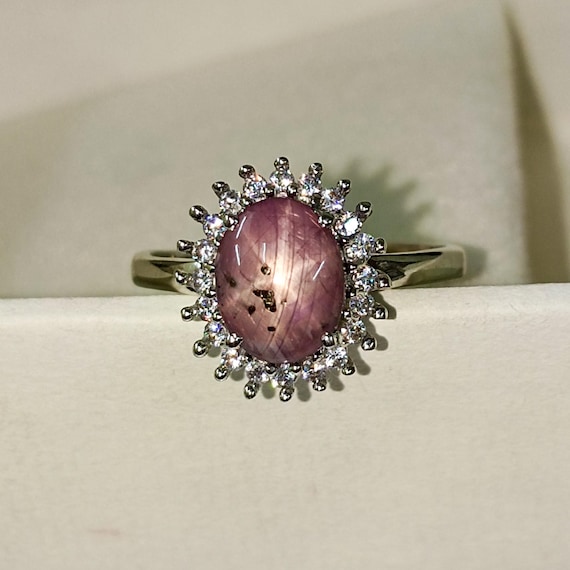 Natural Star Ruby Cabochon Ring 925 Sterling Silver Ring, All Size Available