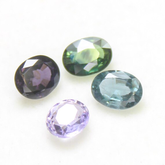 Faceted Multi-Color Spinal Gemstone Lot: Oval Jewelry Making Stones, 2.35 CTS