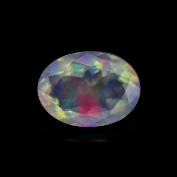 Natural Faceted Ethopian Opal,Amazing Oval Ethopian Opal 2 Ct Piece,Beautiful Oval Ethopian Opal ,Amazing Quality, 10x8x5 mm