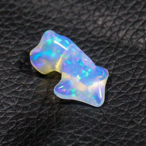 Natural White Fire Ethiopian Opal Tumble: 4.25 Carats, AAA+ Quality