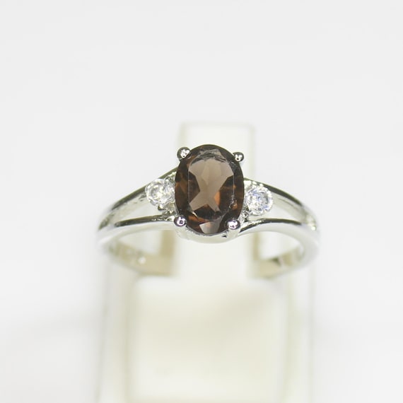 Natural Smokey Quartz Ring, Amazing .925 Sterling Silver Ring ,Beautiful Ring ,Silver Ring,Smokey Quartz Ring, All U.S  Ring Sizes Available