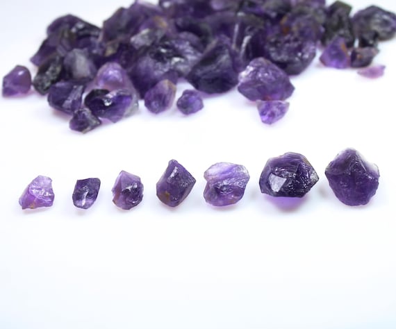 Raw Amethyst Crystal Point with Root Amethyst Points, Raw Amethyst Stone, Healing Crystals & Stones, Amethyst Crystal