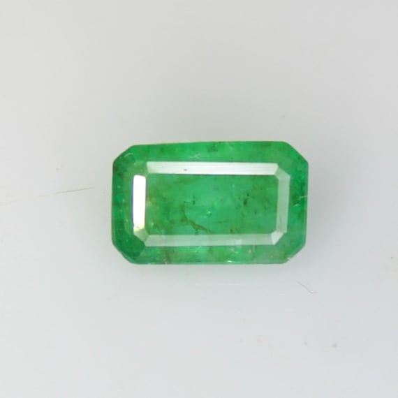 Natural Zambian Emerald Faceted 0.90 Ct Emerald Cut Green Emerald, 8x5x3 MM, Making For Jewelry, Ring, Pendant, Necklace