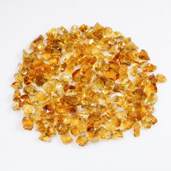AAA+ Quality Yellow Citrine Raw, Natural Citrine Rough, Citrine Crystal, Genuine Citrine Gemstone, Size 3mm - 8mm.