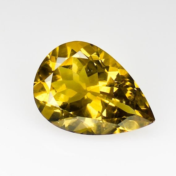 Natural Faceted Honey Quartz In Pear Shape Yellow Honey Quartz 16X11x8 MM 6.80 Carats Quartz Gemstone For Making Jewelry Ring ,Pendent