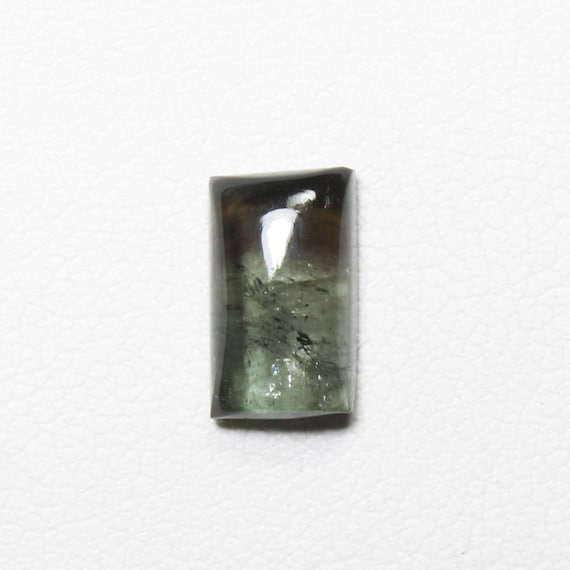 Natural Bio Tourmaline Cabochon: Rectangle Gemstone for Jewelry (2.20 Carats, 9x5x3 mm)