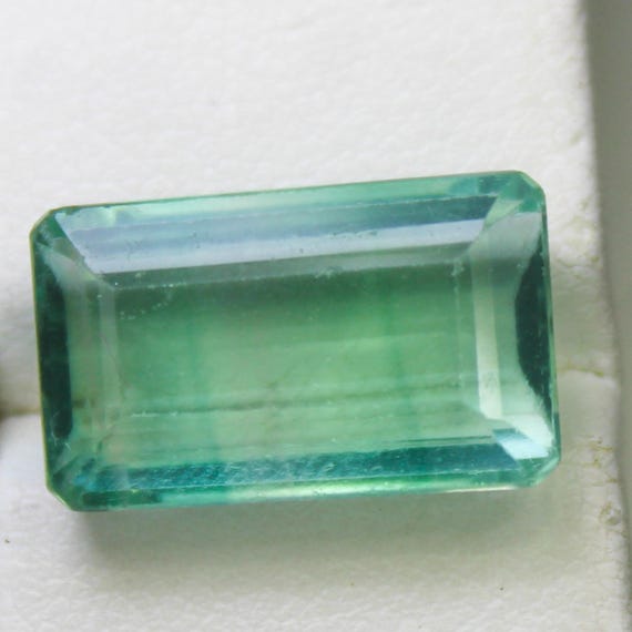 Natural Faceted Multi Colour Fluorite Gemstone : Octagon Shape, 12.30 Carat (16x10x7 MM)