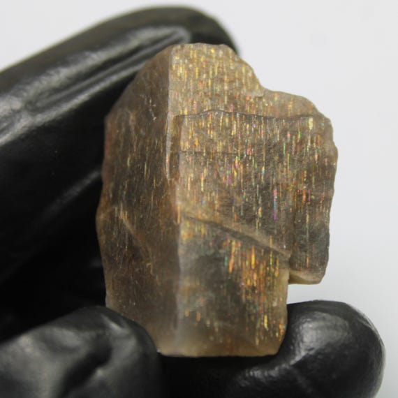 Raw Orange Sunstone Piece: Natural Gemstone for Jewelry Making (87.50 Carats, 34x23x20 mm)