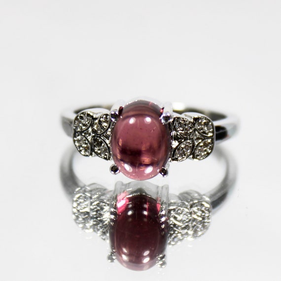 Natural  pink Tourmaline Ring, Amazing .925 Sterling Silver Ring , Beautiful Ring ,Silver Ring, Pink Tourmaline  Ring, U.S Ring Size 8