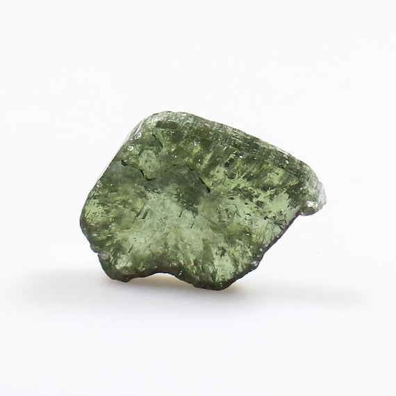 Natural Green Tourmaline Slice: 13.90 Carat Gemstone for Jewelry Making