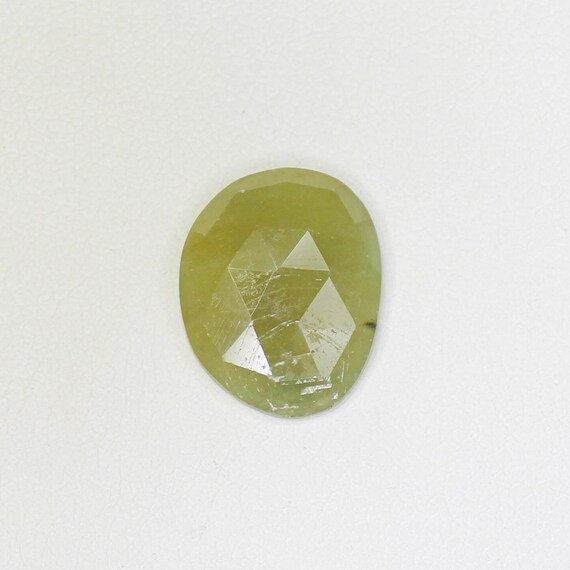 Natural Rose Cut Yellow Sapphire: 5.00 Carat Gemstone for Jewelry