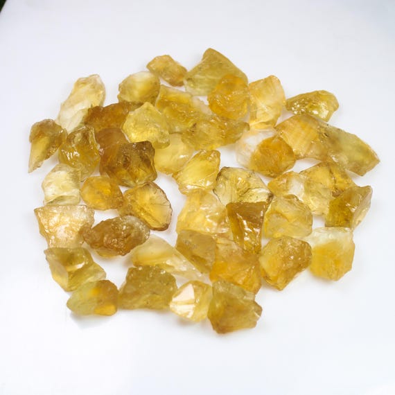 Rough Citrine Crystal Heart ,13MM TO 24 MM, Citrine Stone - Raw Citrine Stone - Healing Crystals and Stones , Making For Jewelry, Ring