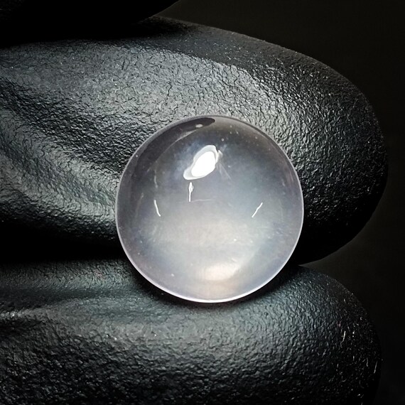 Pink Rose Quartz Cabochon: Round Gemstone for Jewelry Making (4.60 Carats, 12x12x5 mm)