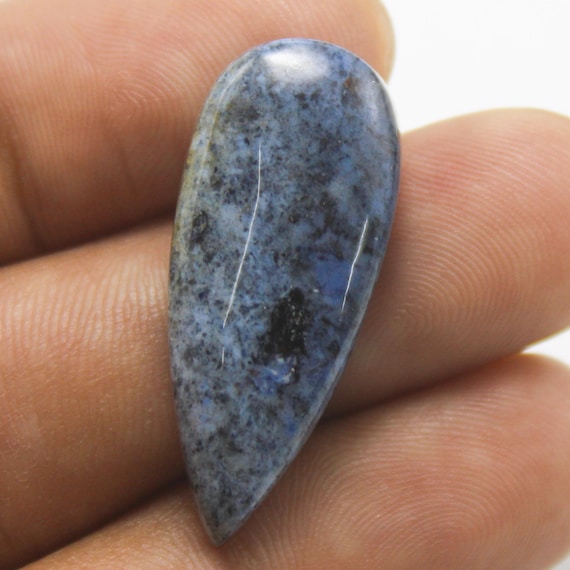 Dumortierite Cabochon Loose Gemstone For Jewelry Making 20.40 Carat 30x13x6 mm Size
