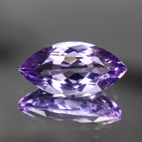 Natural Pink Amethyst Gemstone: Faceted Marquise Cut (18x9x7 MM)