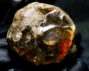 Ethiopian Opal Raw Specimen: Multi-Fire Crystal, 92.75 Carats