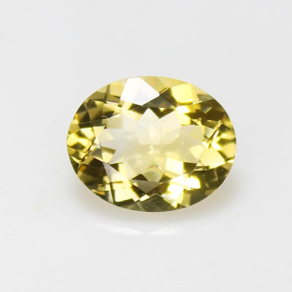 Natural Faceted Yellow Citrine: Oval Gemstone from Brazil (3.75 Carats)