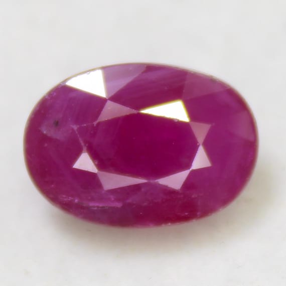 Natural Pink Ruby Rose Faceted Gemstone: (10x7x4 mm 3.65 Carat) Jewelry Making Stone