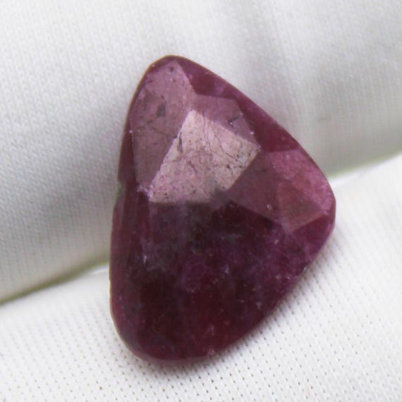 Genuine Ruby Rose Cut Stone Gemstone: Sparkling Red Precious Gems