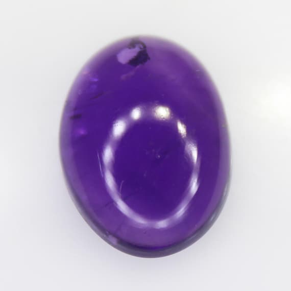 Natural Purple Amethyst Cabochon Piece In Oval Shape 7.90 Carats 16x12x6 mm Size