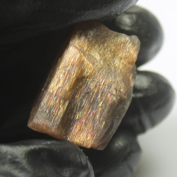 Raw Orange Sunstone Piece: Natural Gemstone for Jewelry Making (44.50 Carats, 24x16x14 mm)