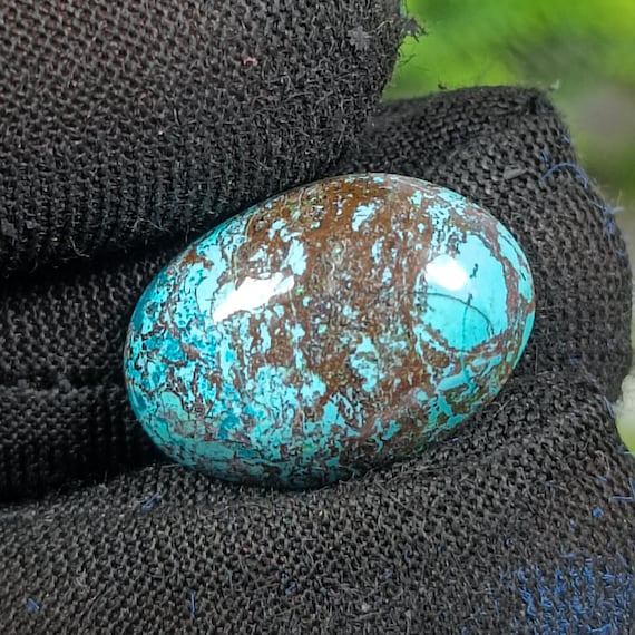 AAA+ Quality Natural Chrysocolla  Cabochon Gemstone 11.85 Ct. Wonderful Designer  Chrysocolla Oval  Shape 20x14x5 MM Loose For Jewelry