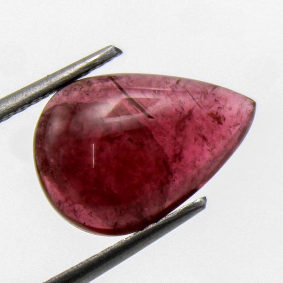 Pink Tourmaline Cabochon In 3.10 Carats, 12x9x3 mm Size For Making Jewelry