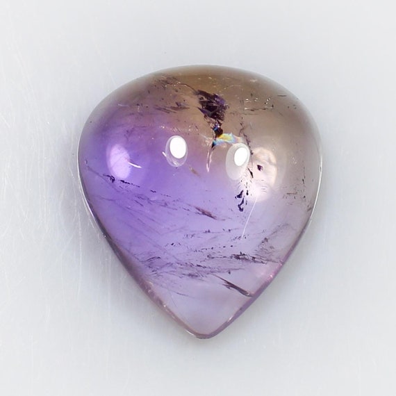 Natural Ametrine Cabochon: Violet Purple & Gold Bi-Color Quartz, 24ct