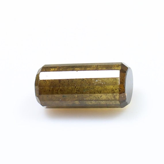 Natural Yellow-Green Tourmaline Tubelight Gemstone (19x9 MM, 17.35 CTS)
