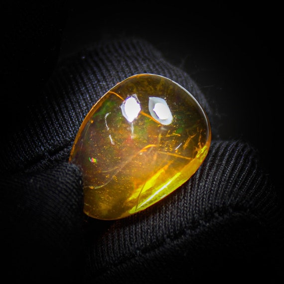 AAA Quality Natural Ethiopian Opal Polished Rough, Raw Ethiopian Opal Loose Gemstone, Specimen Opal Loose, 8.00 carat, Size - 16x12x7  MM