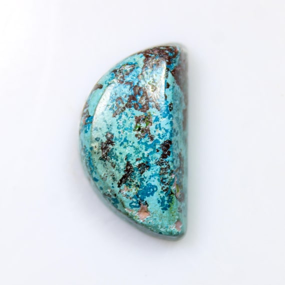 Arizona Turquoise Cabochon: Natural Blue Gemstone for Jewelry Making (20x11x7 MM, 12.00 CT)