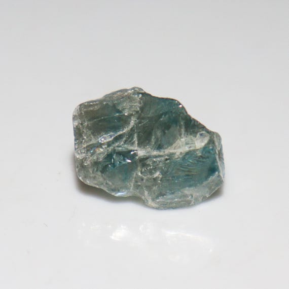 Raw Blue Zircon Piece: 20.60 Carats, Rough Gemstone for Jewelry Making