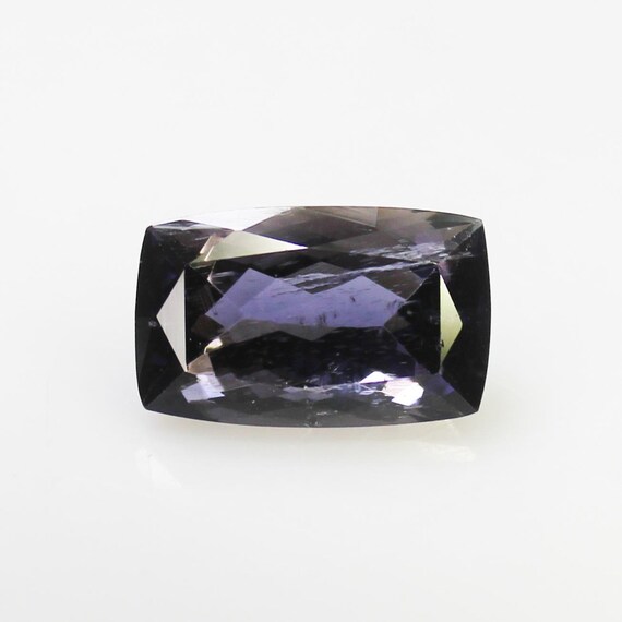 Natural Blue Iolite Gemstone: 3.90 Carat Cushion, 12x7x6 mm