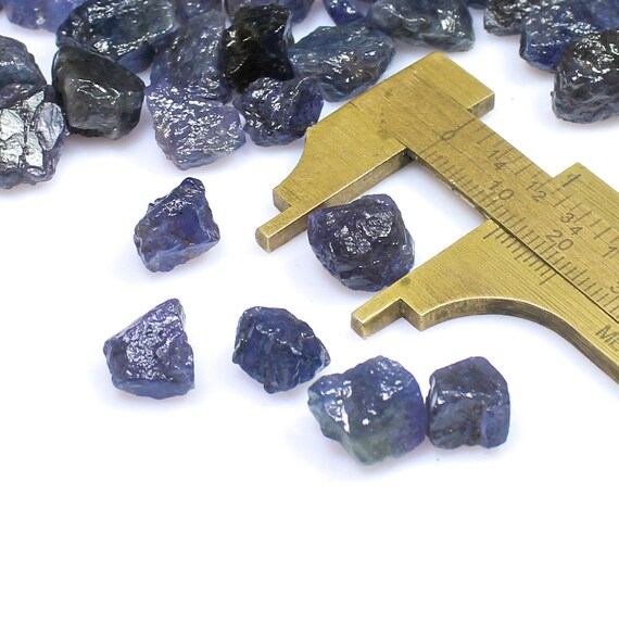 Natural Blue Tanzanite Crystal: Raw Gemstone for Jewelry Making