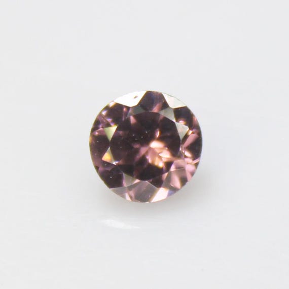 Faceted Brown Zircon Gemstone: 0.95 Carat Round Stone for Jewelry