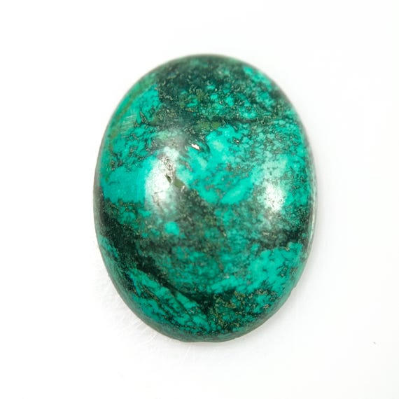 Natural Arizona Turquoise Cabochon: Oval Gemstone for Jewelry Making (20x15x5 MM, 9.50CT)